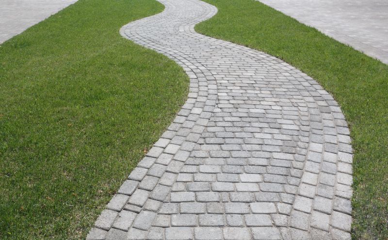 Elegant paver pathway