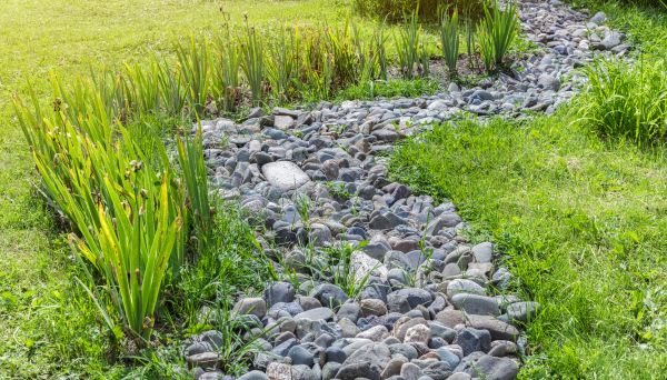 River Rock Garden Installation in Johnstown